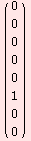 (\[NoBreak] 0 \[NoBreak])     0     0     0     0     1     0     0